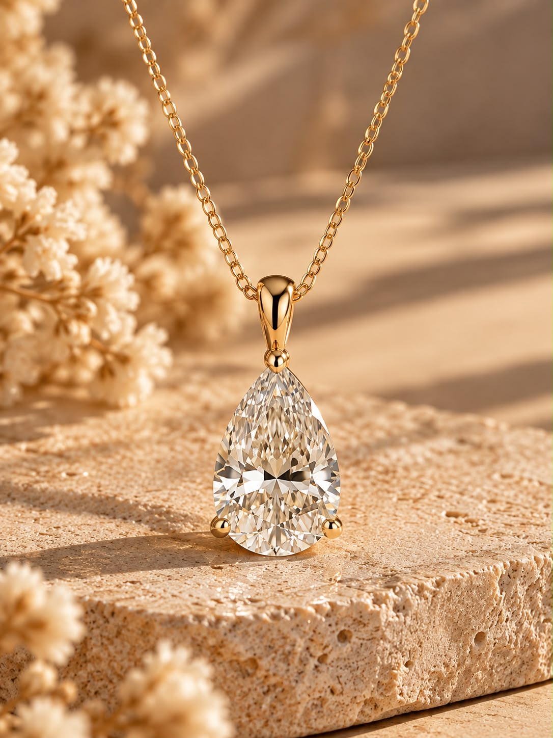 Pear Lab-Grown Diamond Pendant