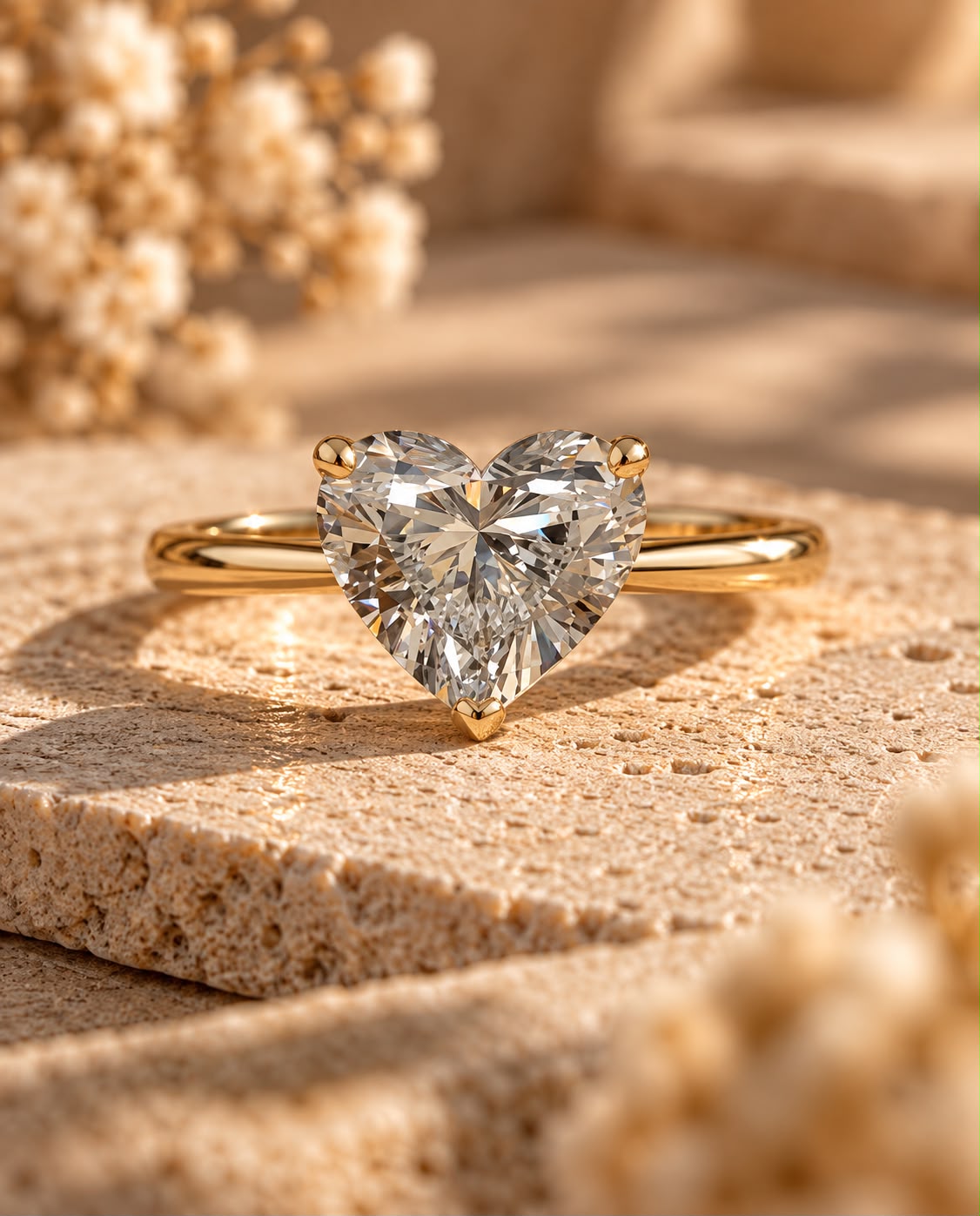 Heart-Cut Lab-Grown Diamond Solitaire