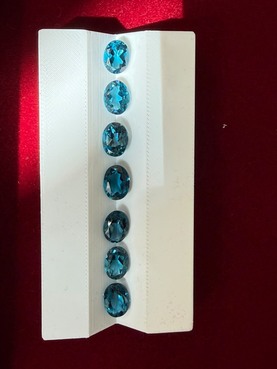 Blue topaz from the semi-precious gemstone collection