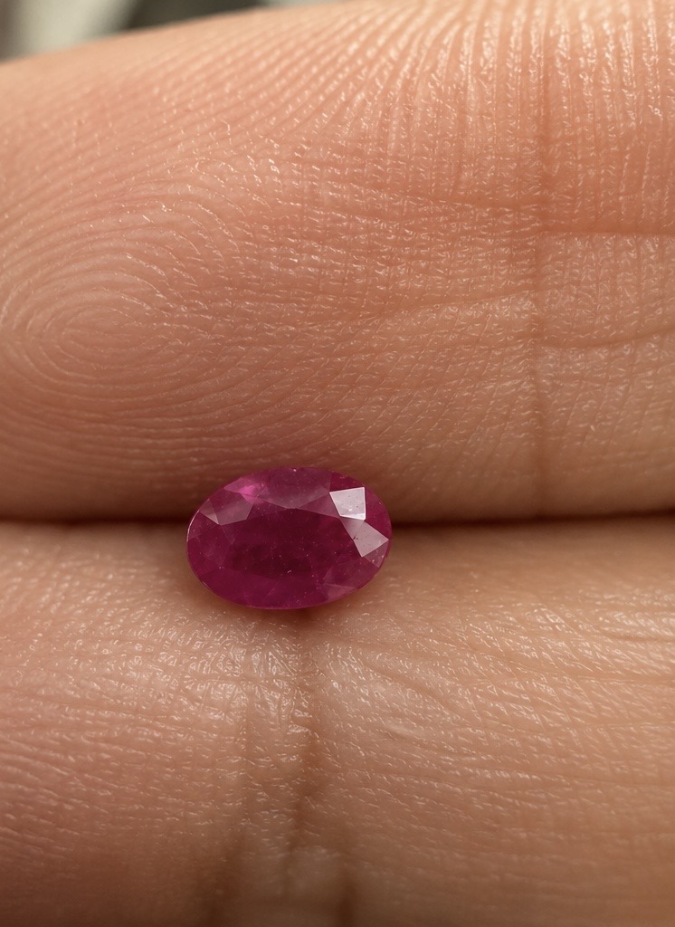 Oval Ruby · 5×3 mm — photograph 2