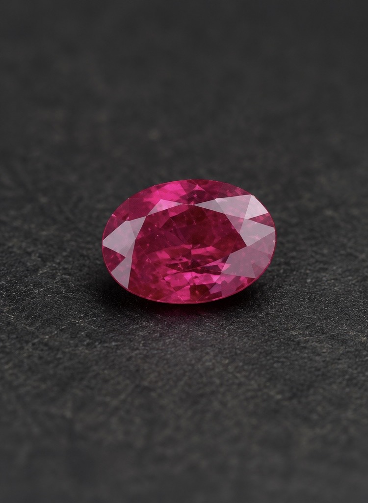 Oval Ruby · 7×5 mm — photograph 1