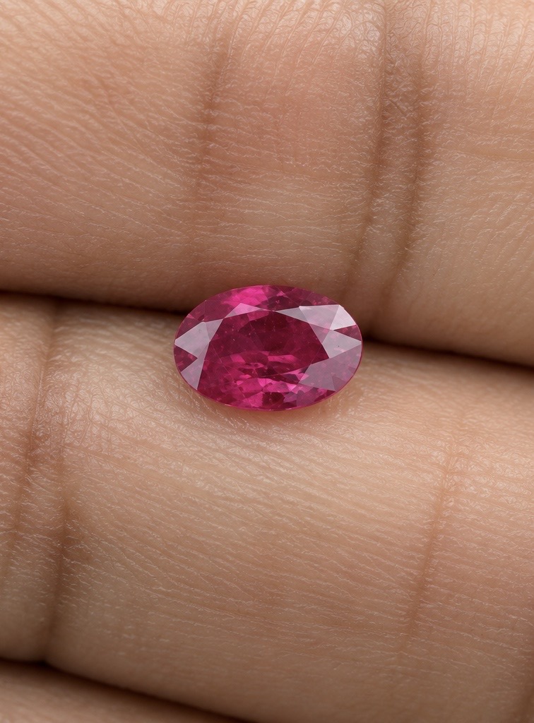 Oval Ruby · 7×5 mm — photograph 2