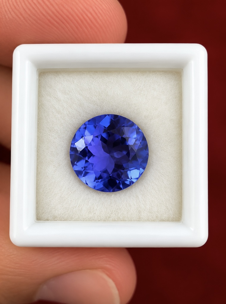 Round Tanzanite · 10 mm — photograph 2