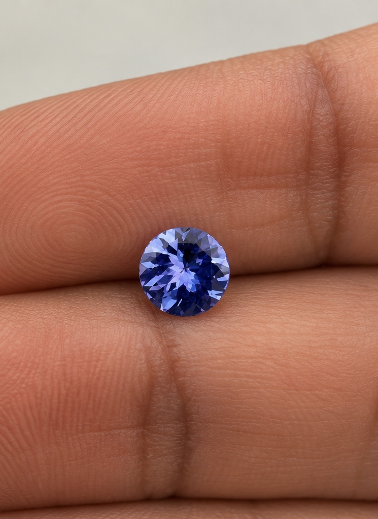 Round Tanzanite · 6.5 mm — photograph 2