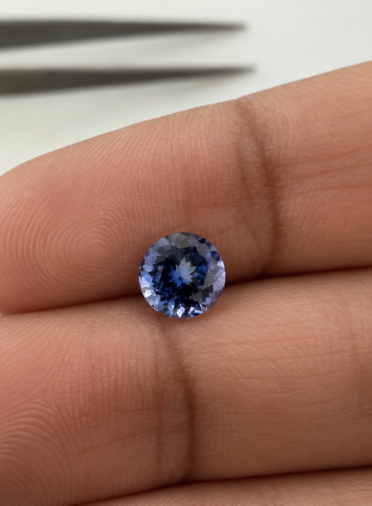 Round Tanzanite · 7.5 mm — photograph 2