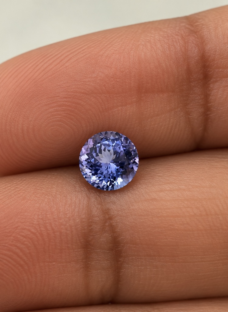 Round Tanzanite · 8.5 mm — photograph 2