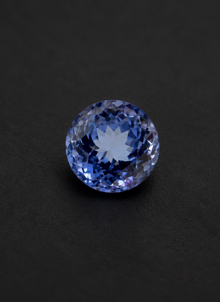 Round Tanzanite · 8 mm — photograph 1