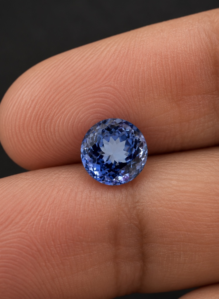 Round Tanzanite · 8 mm — photograph 2